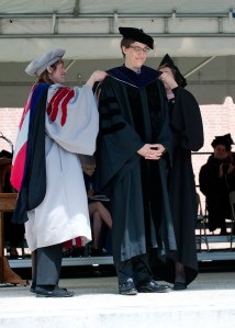Hooding of Maddow at Smith Commencement 2010