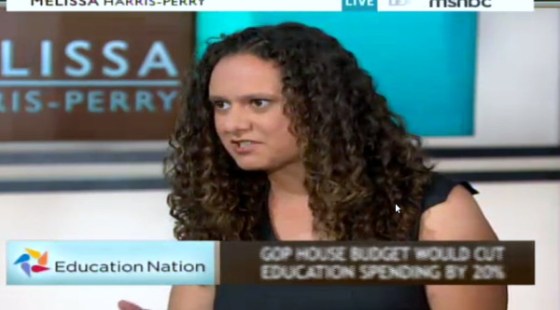 My national television debut on the Melissa Harris-Perry Show (photo credit: Cheryl Coward).