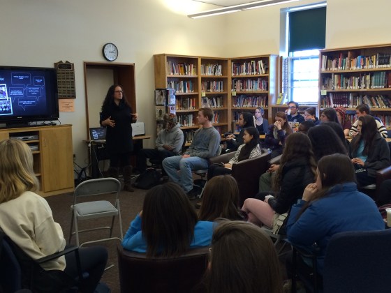 I led a two-hour workshop on feminist activism and organizing for Andover students in February (photo credit: Tracy Ainsworth).